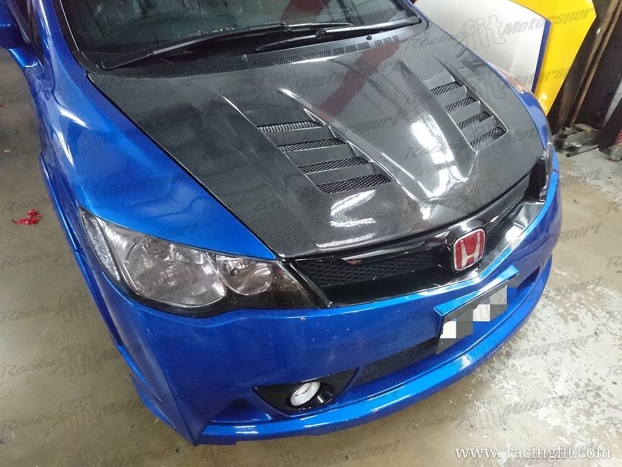 Civic JS RACING Style Hood